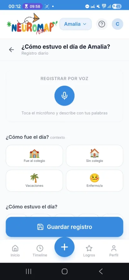NeuroMap · pantalla